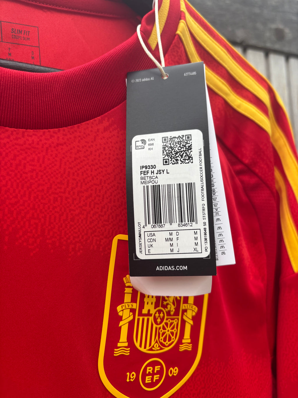 Adidas Spain FEF 23/24 Home Longsleeve Jersey M