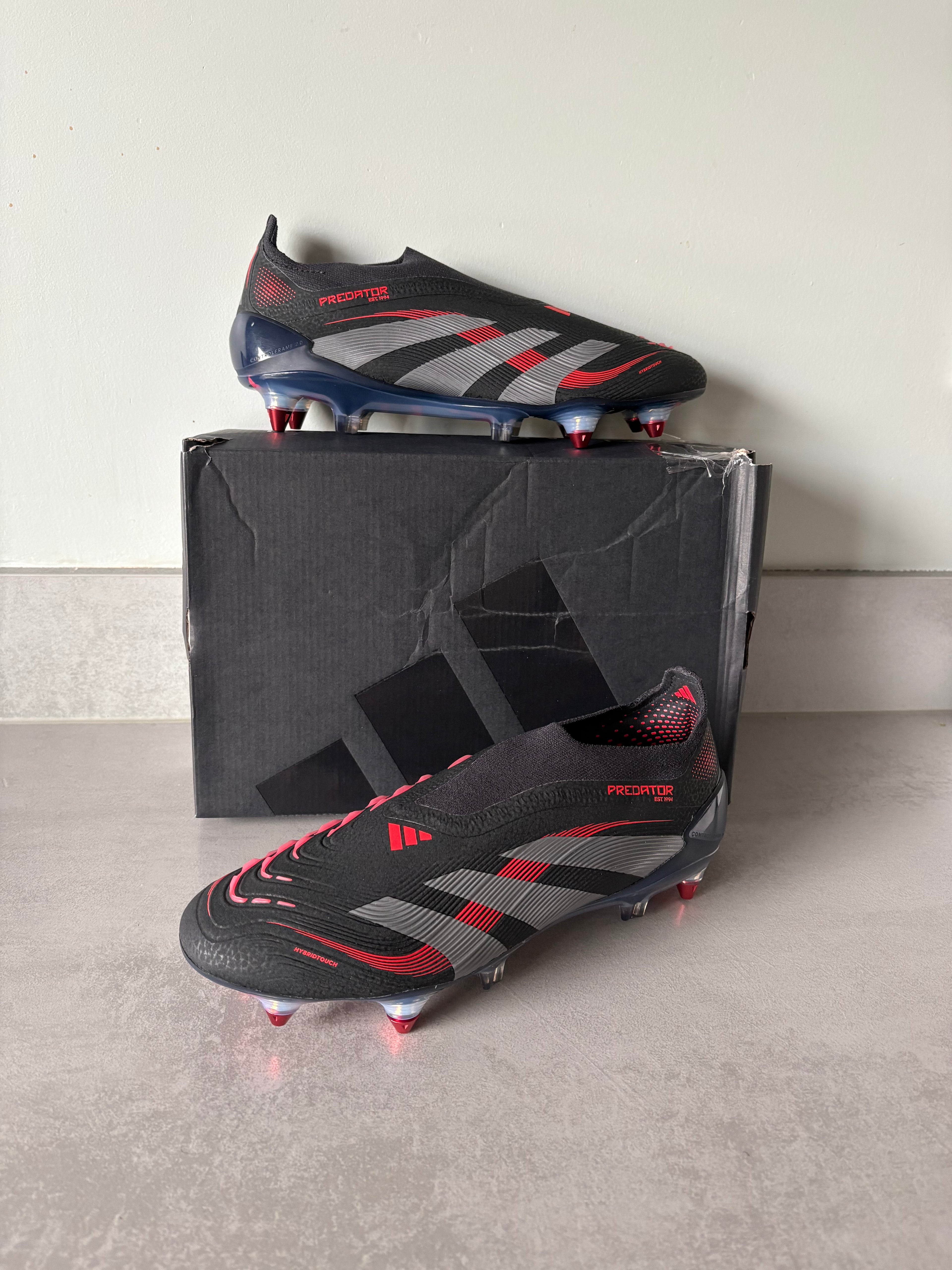 Adidas Predator Elite LL SG Stealth Victory Black/Grey/Red