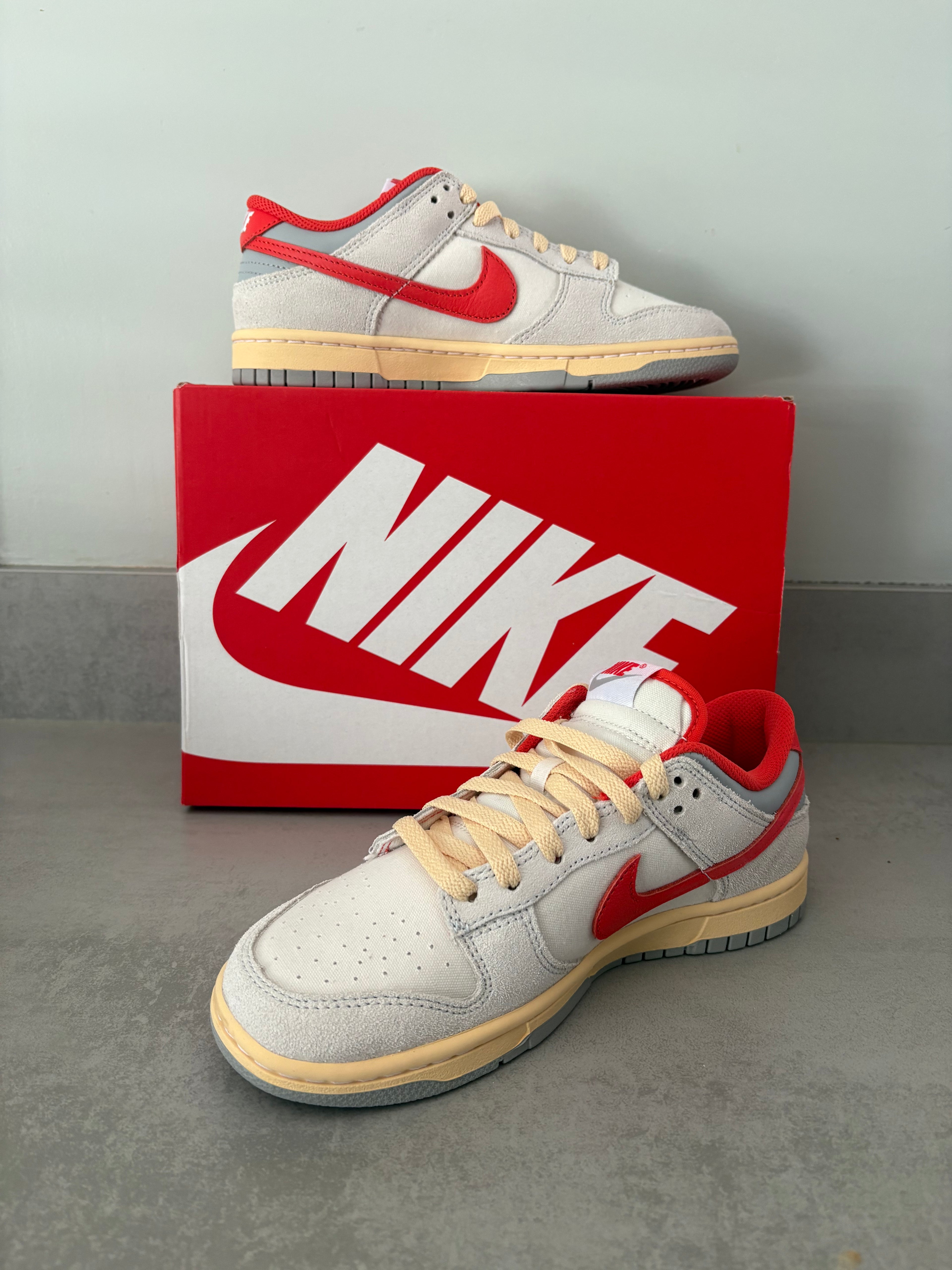 Nike Dunk Low Sail/Picante Red-Photon Dust
