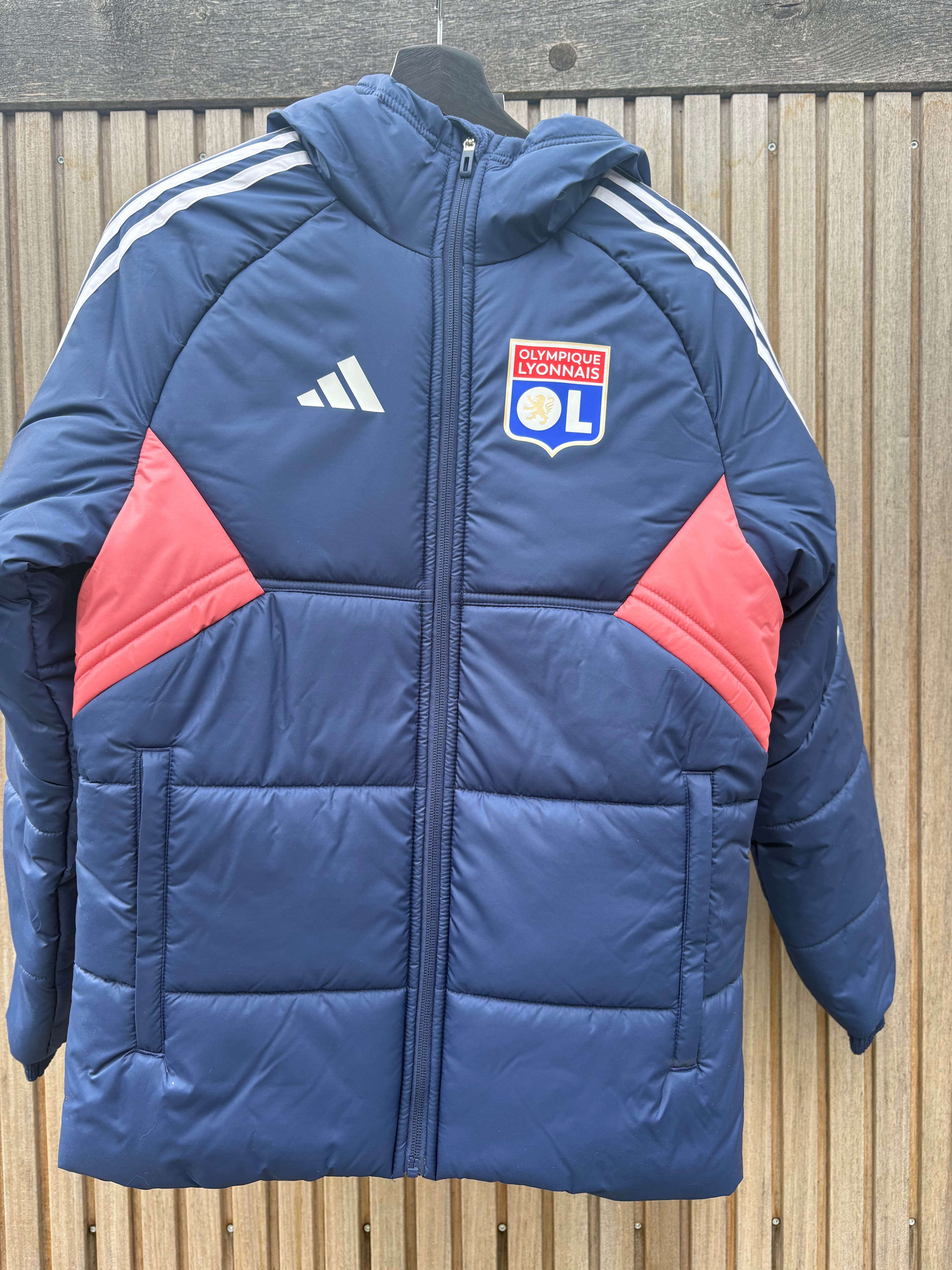 Adidas Olympique Lyon Puffer Jacket