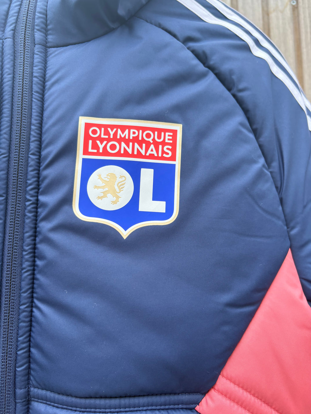 Adidas Olympique Lyon Puffer Jacket