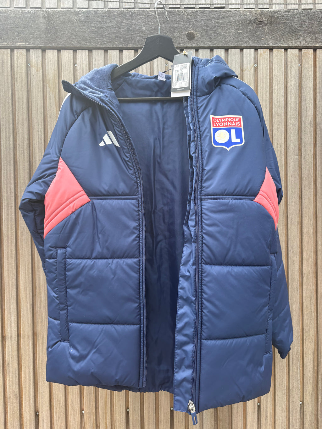 Adidas Olympique Lyon Puffer Jacket