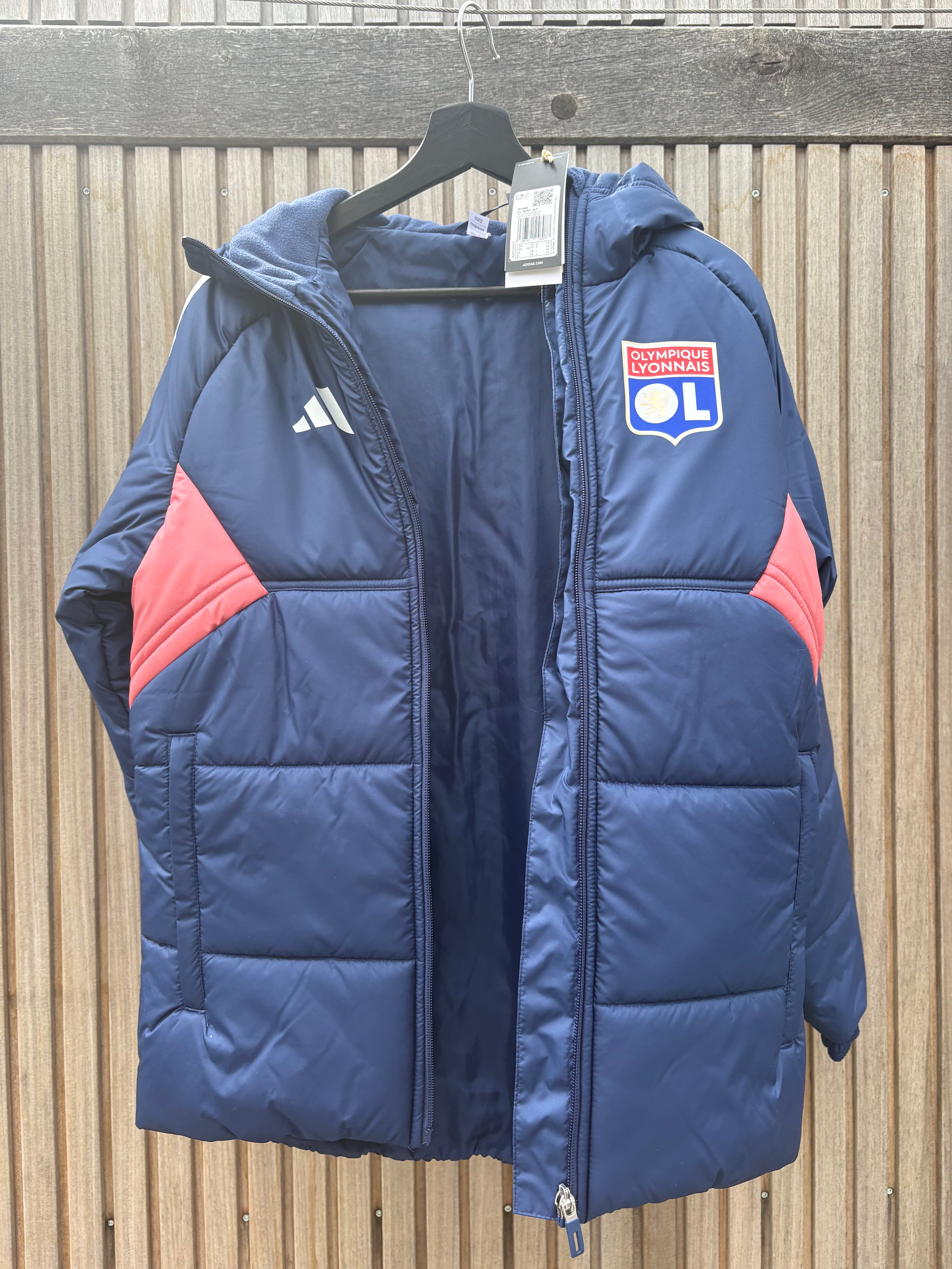 Adidas Olympique Lyon Puffer Jacket